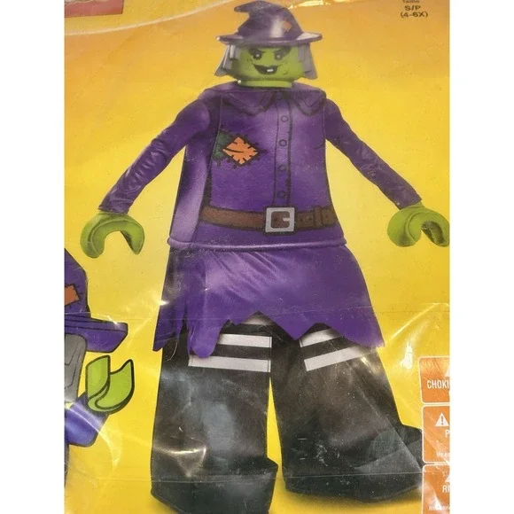 Lego Witch Minifig Halloween Costume Small 4-6 - Picture 4 of 9